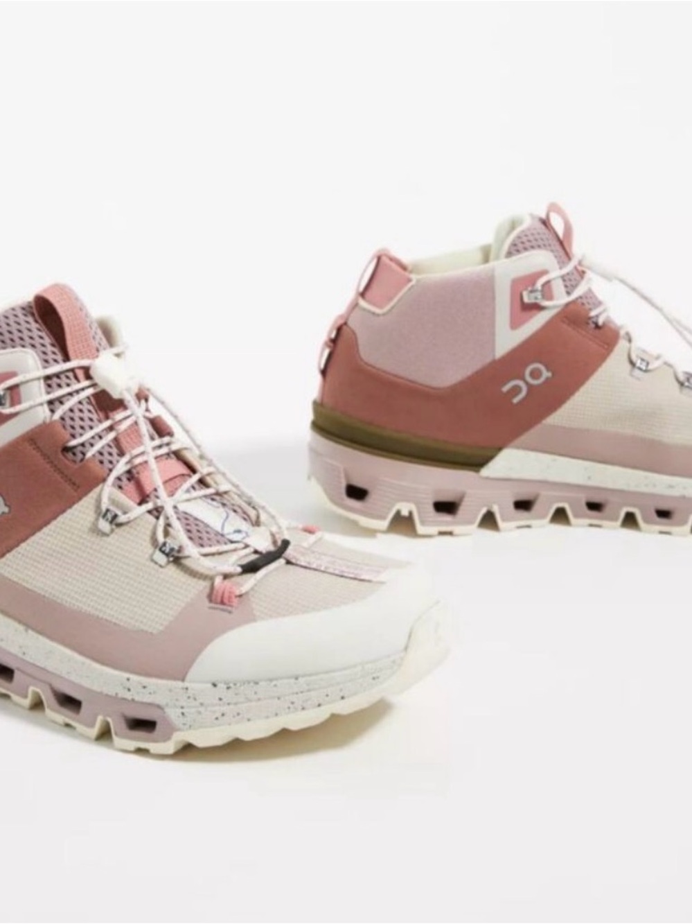 On Cloudtrax Women's Hiking Shoe in Rose/Ivory Size 8 On Running